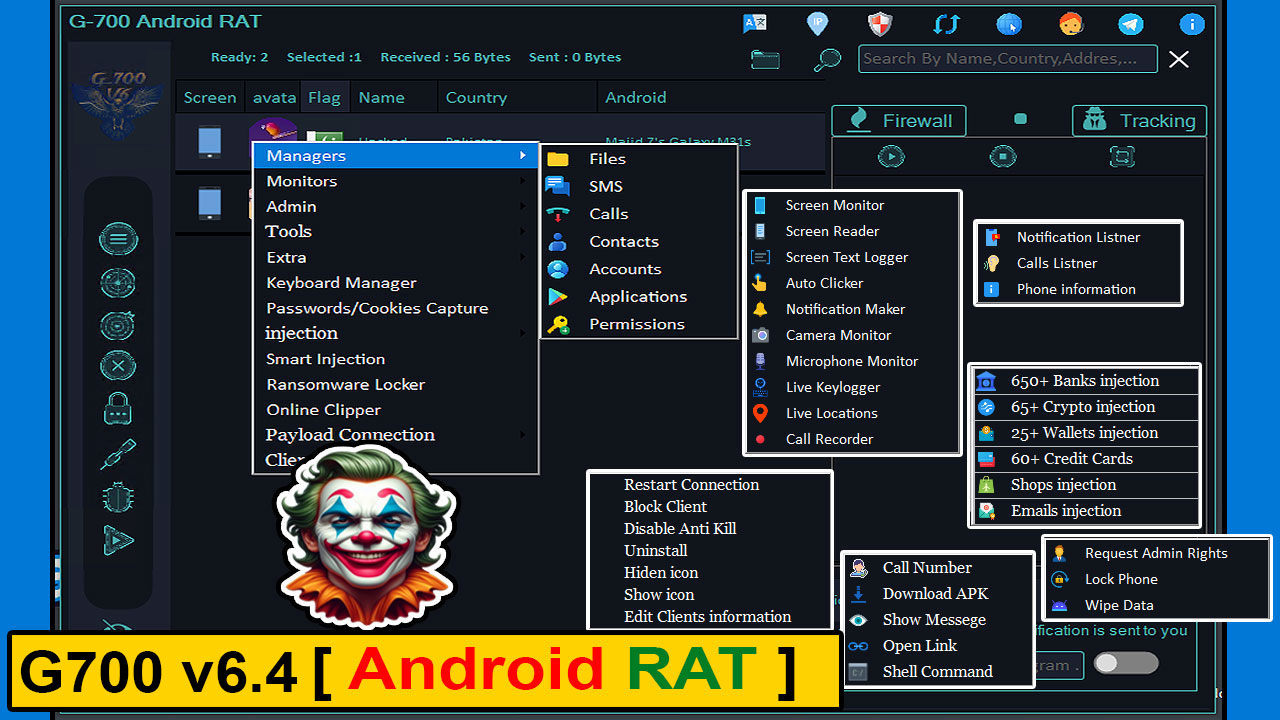 G-700 RAT v6.4 Android RAT Lifetime Activated - Image 2