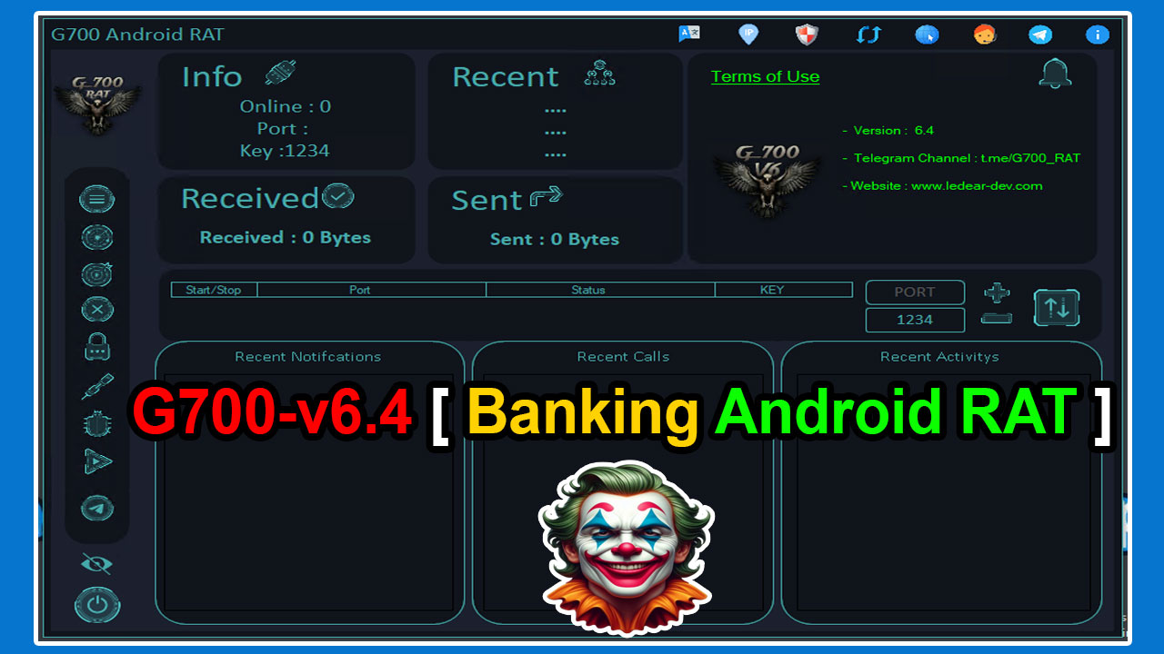 G-700 RAT v6.4 Android RAT Lifetime Activated - Image 3