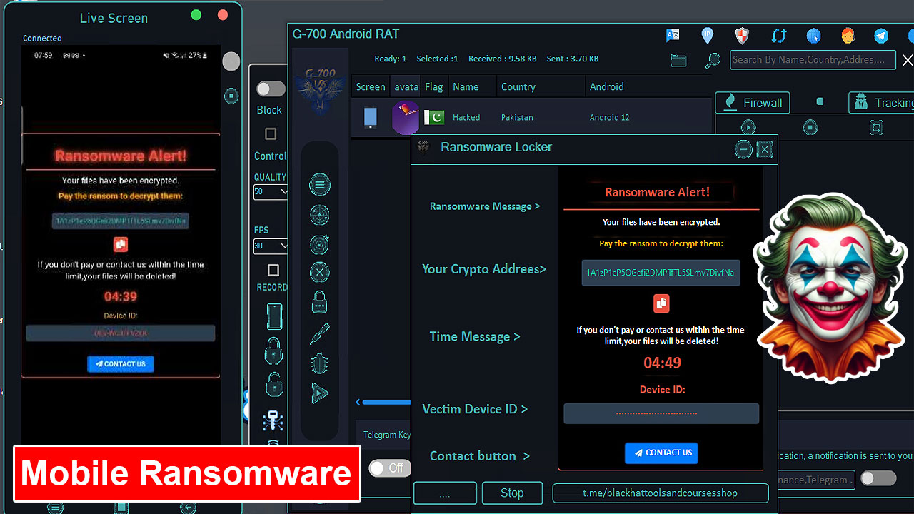 G-700 RAT v6.4 Android RAT Lifetime Activated - Image 6