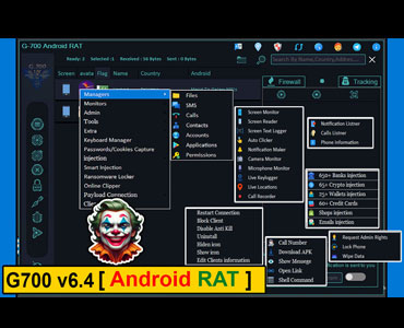 G-700 RAT v6.4 Android RAT Lifetime Activated