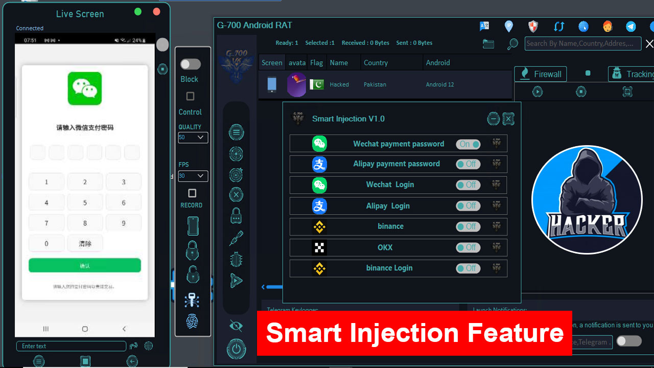 G-700 RAT v6.4 Android RAT Lifetime Activated - Image 7