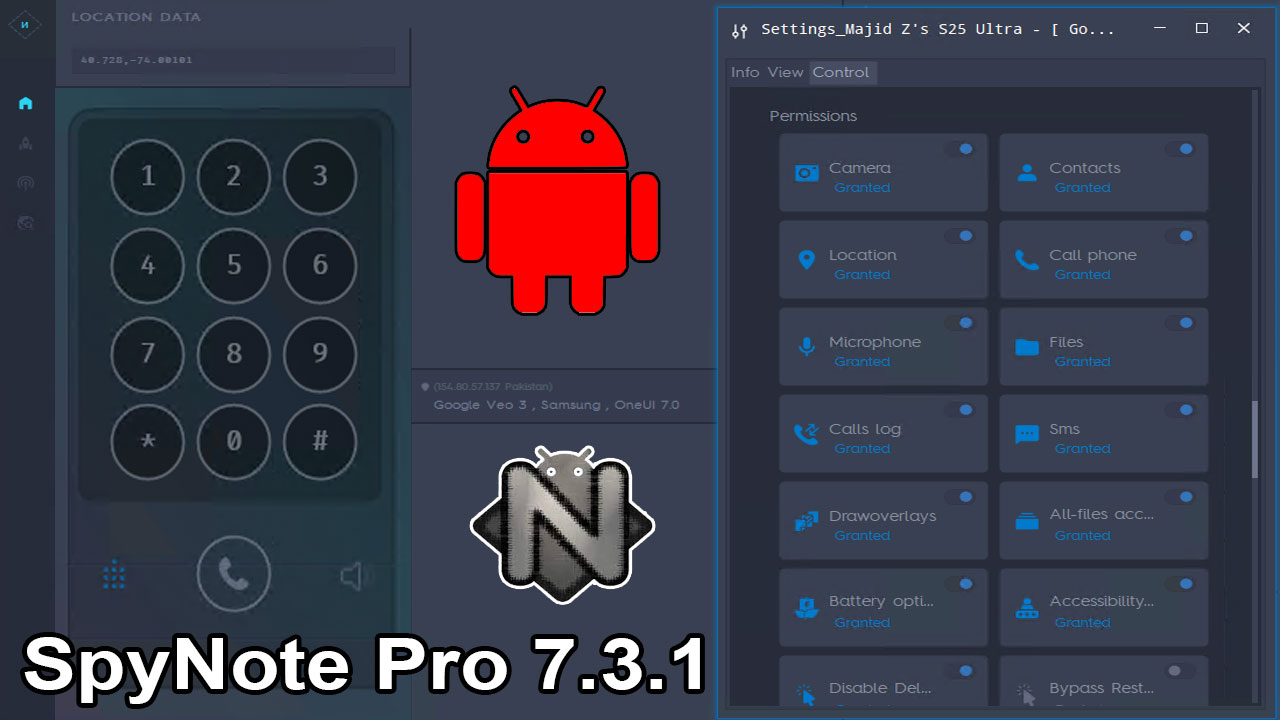 SpyNote Pro 7.3.1 Android RAT Lifetime Activated - Image 5